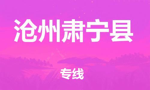 邯郸到沧州肃宁县物流专线-建筑材料运输专线-时间准时