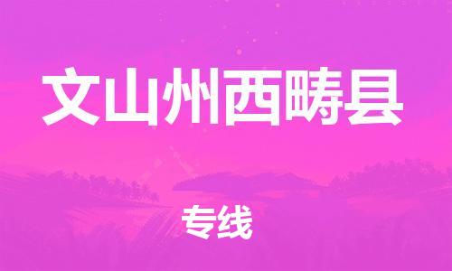 邯郸到文山州西畴县物流专线-物流专线准时到货-运费多少