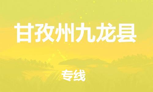 邯郸到甘孜州九龙县物流专线-医疗器械运输专线-上门提货